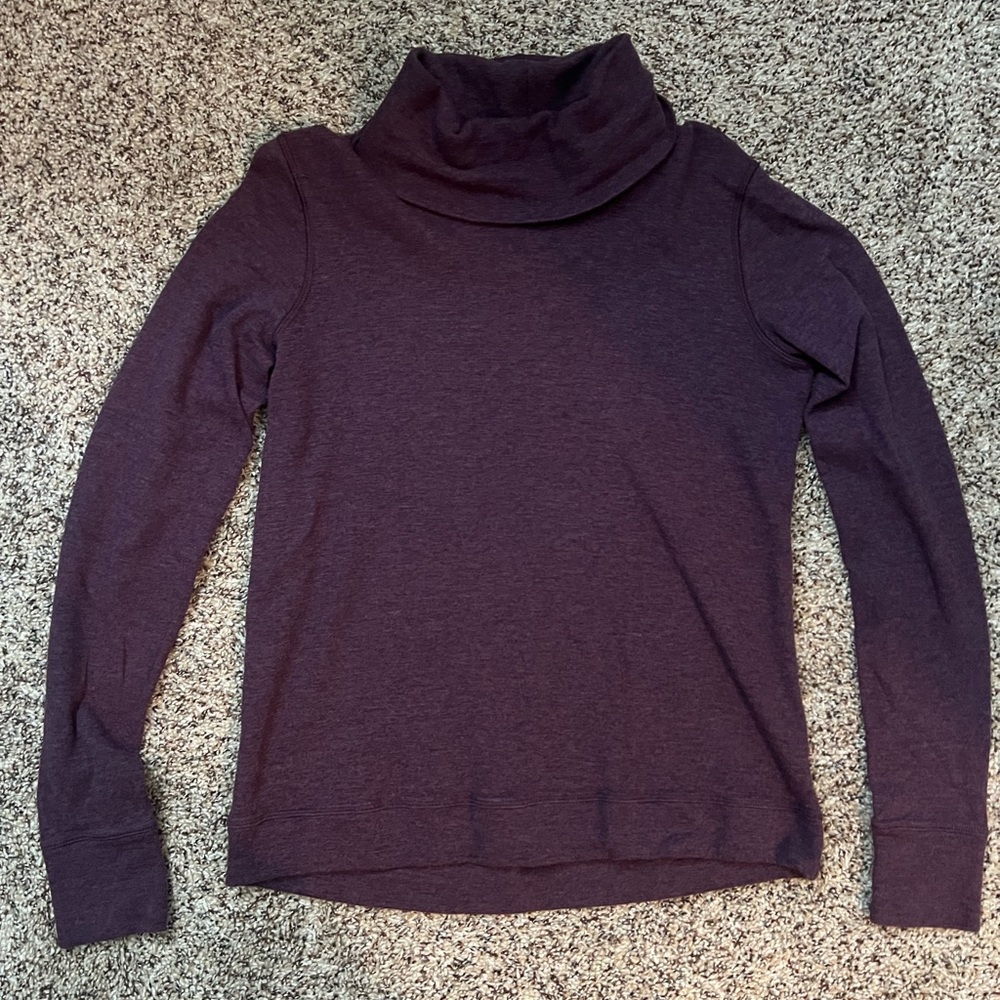 LuLulemon Reversible Dark Purple Turtle Neck Sweater